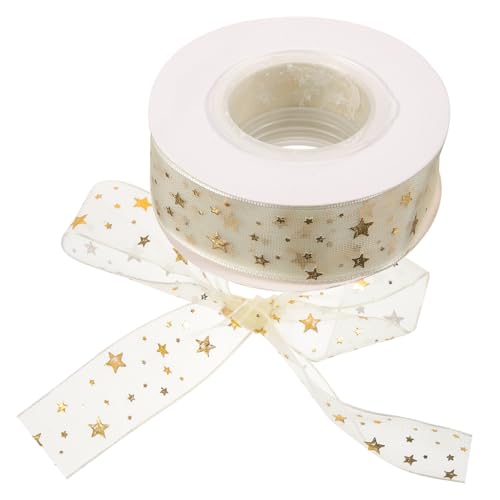 ARTIBETTER 1Rolle Goldenes Sternen Tüllband Exquisites Geschenkband Für Verpackungen Blumenarrangements Und DIY Projekte Für Hochzeiten Geburtstagsfeiern ARTIBETTER 1Rolle Goldenes Sternen Tüllband Exquisites Geschenkband Für Verpackungen Blumenarrangements Und DIY Projekte Für Hochzeiten Geburtstagsfeiern von Artibetter