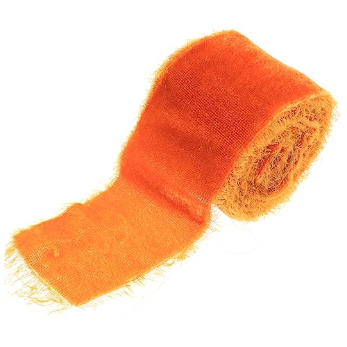ARTIBETTER 1Rolle Handgemachtes Geschenkband DIY Dekorationsband für Kuchenboxen Kopfschmuck und Bastelprojekte Kürbisfarbe Strapazierfähig und Farbenfroh von Artibetter