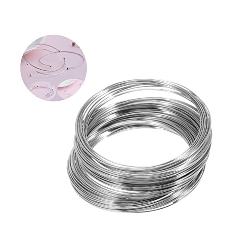 ARTIBETTER 1Rolle Kreise Silber Stahldraht für DIY Armbänder Schmuckherstellung Hautfreundliches Material für an Frauen von Artibetter