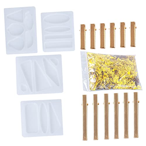ARTIBETTER 1Satz DIY Haarspangenform Set Teiliges Silikon Gießform Set für Haarschmuckgestaltung für Epoxidharz Langlebig und Wiederverwendbar Perfektes von Artibetter