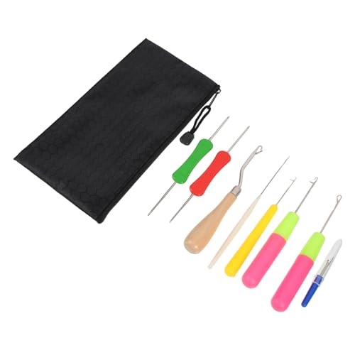 ARTIBETTER 1Satz Haarhäkelnadel Teiliges Werkzeug für Dreadlocks und Perücken Ergonomischer Griff Leicht und Tragbar für Anfänger und DIY Projekte Schwarzer von Artibetter