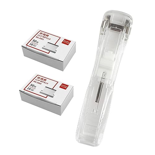 ARTIBETTER 1Satz Kreativer Dokumentklipper Transparenter Hefter ohne Boxen mit Wiederverwendbaren Clips für Büro und Schule zur Einfachen Dokumentenorganisation von Artibetter