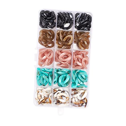 ARTIBETTER 1Satz Schmuckherstellung Acryl Verbindungsringe für DIY Ohrhängern Armbänder und Ketten Langlebig und Rostfrei für Bastelprojekte von Artibetter