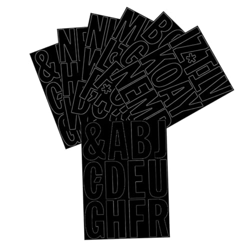 ARTIBETTER 1Satz Selbstklebende Buchstabenaufkleber Schwarze Wasserdichte DIY Dekorationssticker Teiliges Für Kreative Beschriftungen Büchern Notizbüchern Geschenken von Artibetter