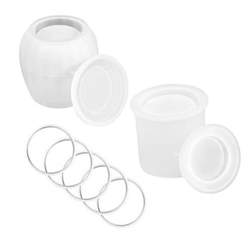 ARTIBETTER 1Satz Silikon Glasformen für DIY Epoxidharz Teiliges zur Herstellung von Dekorativen Aufbewahrungsgläsern Einfach zu Bedienen Langlebig für Bastelprojekte von Artibetter