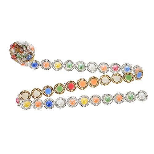 ARTIBETTER 1Stück Diamantband Glitzerndes Strassband für DIY Hochzeitsdeko Selbstklebendes Trimmband für Kleidung Gürtel Partys und Bastelarbeiten von Artibetter