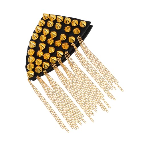 ARTIBETTER 1Stück Epaulette mit Quasten und Nieten Einzigartiges Schulterabzeichen für Stilvolles Zubehör für Partys und Events Hochwertige Verarbeitung von Artibetter