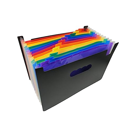 ARTIBETTER 1Stück Multifunktionaler Dateiordner mit Schnappverschluss Erweiterbar Regenbogenfarben für Dokumentenorganisation und Aufbewahrung ARTIBETTER 1Stück Multifunktionaler Dateiordner mit Schnappverschluss Erweiterbar Regenbogenfarben für Dokumentenorganisation und Aufbewahrung von Artibetter