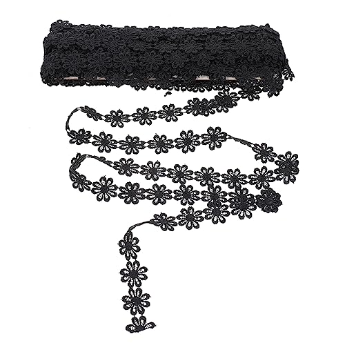 ARTIBETTER 1Stück Schwarze Spitze Handgemacht DIY Zubehör für Kleidung Spitzenband Trim für Näh und Bastelprojekte Hochwertiges Material für Dekorationen und Accessoires von Artibetter