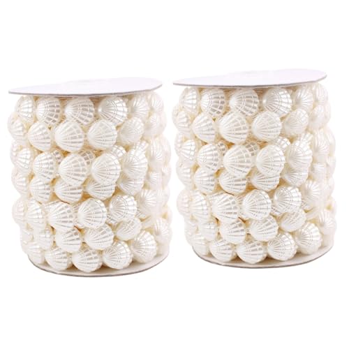 ARTIBETTER 2 Rollen Beaded Curtain Imitation Shell Jewelry Ocean Charms für Diy Dekoration Langlebig und Vielseitig Einsetzbar für Home und Event ARTIBETTER 2 Rollen Beaded Curtain Imitation Shell Jewelry Ocean Charms für Diy Dekoration Langlebig und Vielseitig Einsetzbar für Home und Event von Artibetter