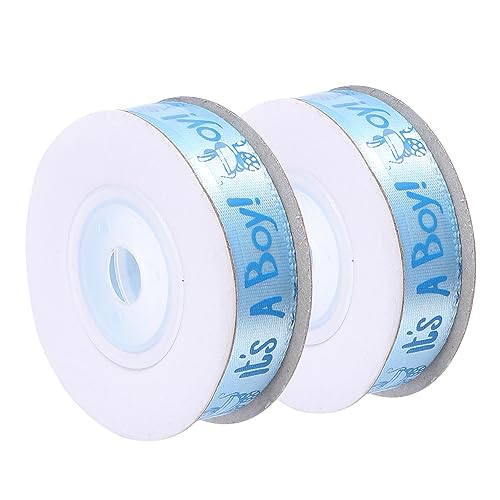 ARTIBETTER 2 Rollen Dekorationsband Geschenkband für Erste Geburtstagsfeier Bedrucktes DIY Zubehör pro Leuchtenden Farben für Babyparty Dekoration von Artibetter