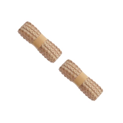 ARTIBETTER 2 Rollen Dekorative Jute Borte Diy Bastelmaterial für Kleidung Hochzeiten Partys und Home Dekoration und Haltbare Baumwoll Mischung für Kreative Projekte von Artibetter