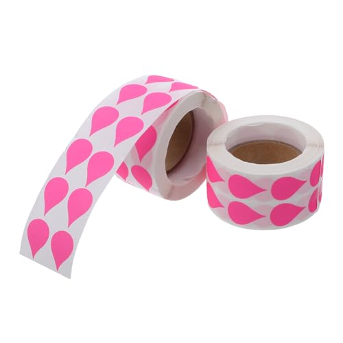 ARTIBETTER 2 Rollen Fluoreszierende Selbstklebende Tropfenetiketten zum Beschriften Vielseitige Wiederablösbare Aufkleber für Flaschen Einmachgläser Vorratsbehälter Klassenzimmer und ARTIBETTER 2 Rollen Fluoreszierende Selbstklebende Tropfenetiketten zum Beschriften Vielseitige Wiederablösbare Aufkleber für Flaschen Einmachgläser Vorratsbehälter Klassenzimmer und von Artibetter