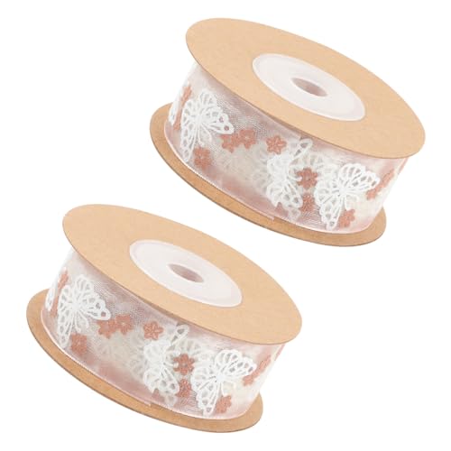 ARTIBETTER 2 Rollen Geschenkband Strapazierfähiges und Vielseitiges Dekoband für DIY Projekte Geschenkverpackungen und Bastelarbeiten für Feste und Persönliche Anlässe von Artibetter