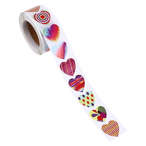 ARTIBETTER 2 Rollen Herz Aufkleber Gruß Hallo Hochzeit geformt Valentinstag Dekorationsset scrapbooking sticker scrapbook stickers stickbild herzförmiger Aufkleber valentinstag liefert Papier von Artibetter