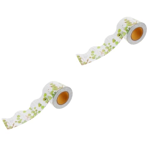 ARTIBETTER 2 Rollen Randpapier für das Klassenzimmer Hinweistafeln für zu Hause Bulletin -Brett -Grenzverkleidung frühlingsdeko dekoration Wellenranddekor Tafelranddekor Green ARTIBETTER 2 Rollen Randpapier für das Klassenzimmer Hinweistafeln für zu Hause Bulletin -Brett -Grenzverkleidung frühlingsdeko dekoration Wellenranddekor Tafelranddekor Green von Artibetter