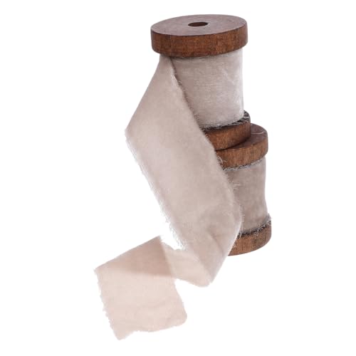 ARTIBETTER 2 Rollen Rohkantenband Stoffdrahtband Verpackung Mit Quasten Farbig Weihnachten Bandhochzeit Bänder Zum Basteln Rosa Geburtstagsdekorationen Weißes Band Party Polyester Grau ARTIBETTER 2 Rollen Rohkantenband Stoffdrahtband Verpackung Mit Quasten Farbig Weihnachten Bandhochzeit Bänder Zum Basteln Rosa Geburtstagsdekorationen Weißes Band Party Polyester Grau von Artibetter