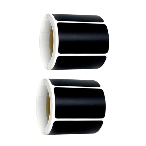 ARTIBETTER 2 Rollen Selbstklebende Etiketten Wasserdichte Kreidetafel Aufkleber für Küchen Organisation pro Rolle Beschriften von Flaschen Dosen und von Artibetter