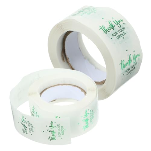 ARTIBETTER 2 Rollen Transparente Kleberaufkleber Etikett Runden Klebstoff Siegel Für Einzelhandelsverpackungen Verpackungsaufkleber Kreis Runder Siegelaufkleber Paketsiegel Grün ARTIBETTER 2 Rollen Transparente Kleberaufkleber Etikett Runden Klebstoff Siegel Für Einzelhandelsverpackungen Verpackungsaufkleber Kreis Runder Siegelaufkleber Paketsiegel Grün von Artibetter