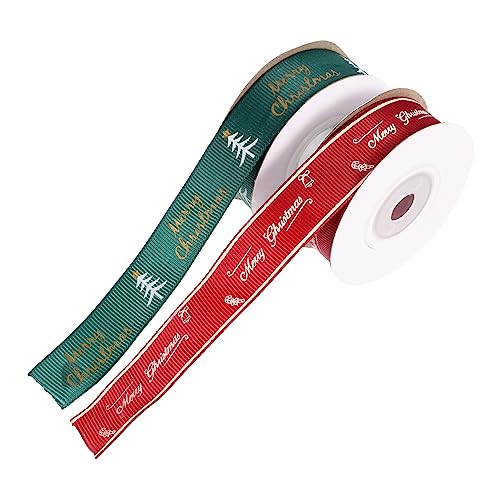 ARTIBETTER 2 Rollen Weihnachtsgeschenkband Grünes Weihnachtsbaum und Rotes Geschenkdesign pro Rolle Diy Bastelmaterial für Kreative Weihnachtsdekoration und Verpackung ARTIBETTER 2 Rollen Weihnachtsgeschenkband Grünes Weihnachtsbaum und Rotes Geschenkdesign pro Rolle Diy Bastelmaterial für Kreative Weihnachtsdekoration und Verpackung von Artibetter