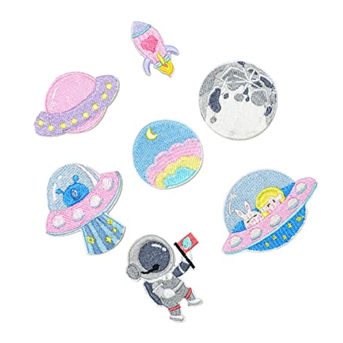 ARTIBETTER 2 Sätze 8 Stück Astronauten Klett verschluss raumfahrer space man bügelbilder Aufbügelpatches Weltraummann Platz für Aufkleber gestickte Aufnäher Kleiderflicken Polyester Rosa ARTIBETTER 2 Sätze 8 Stück Astronauten Klett verschluss raumfahrer space man bügelbilder Aufbügelpatches Weltraummann Platz für Aufkleber gestickte Aufnäher Kleiderflicken Polyester Rosa von Artibetter