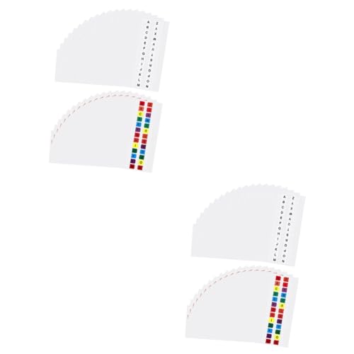ARTIBETTER 2 Sätze Alphabetische Index Tabs Selbstklebende Seitenmarker Für Notizbücher Dekorative Haftnotizen Bunten Büro Schule Und Zuhause Einfach Zu Verwenden Farbige Weiße 40 Blätter * 2 von Artibetter
