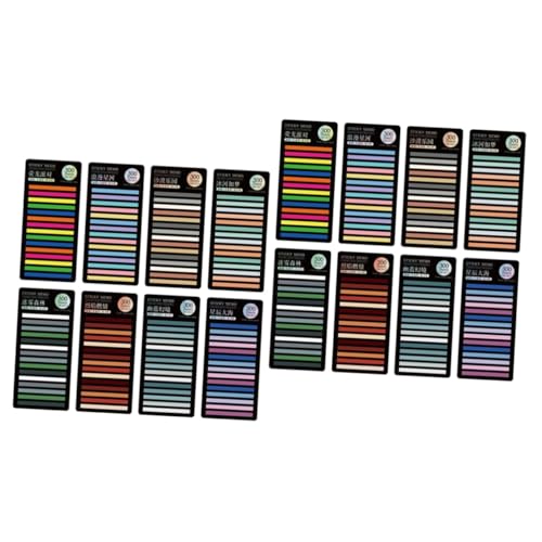 ARTIBETTER 2 Sätze Aufkleber Hervorhebung Pastell Klein Klebrig Index-tabs Lesezeichen Registerkarten Kommentieren Notizbilder Komfortabel Bunt Pads Das Haustier 8 Blätter * 2 von Artibetter