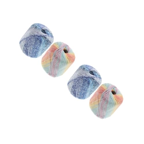 ARTIBETTER 2 Sätze Baumwollgarn Für Handarbeit Dickes Weiches Strickgarn Farbverlauf Für Diy Schals Und Accessoires Für Anfänger Und Kreative Projekte 2 Stück * 2 von Artibetter