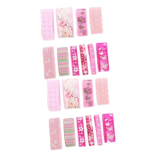 ARTIBETTER 2 Sätze Blumengebiet Band Für Chiffon Reben Fälschung Dekorationen Mehrzweck-geschenkband Gestaltetes Geschenkband Sortiertes Band Blumenbanddekoration Polyester 10 Stück * 2 von Artibetter