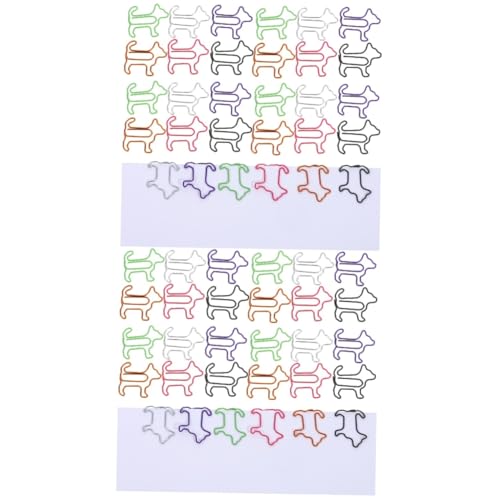 ARTIBETTER 2 Sätze Büroklammer Für Welpen Hochzeit Hundezubehör Hund Büroklammern Süße Büroklammern Multi-gebrauchspapierclips Kleine Büroklammern Kleine Clips Rostfreier Stahl 60 Stück * 2 von Artibetter