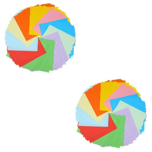 ARTIBETTER 2 Sätze Buntes Papier Bastelmaterial Für Crafts for Kreativpapier Buntpapier Kinderhandwerk Origamipapier 6x6 Bunte Origami-papiere Quadratisches Papier 100 Blatt * 2 von Artibetter