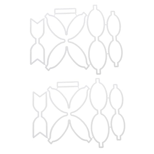 ARTIBETTER 2 Sätze Carbonstahl Stanzformen für Diy Bastelarbeiten Präzise Schneidwerkzeuge für Scrapbooking Einladungskarten und Fotoalben Silberfarben von Artibetter