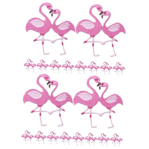 ARTIBETTER 2 Sätze Cartoon Flamingo -kleidung Flamingo-patches Kleidungsflicken Stickereiflecken Flicken Nähen Kleine Flamingo Applikation Flamingo Auf Flecken Nähen Stoff Rosa 10 Stück * 2 von Artibetter
