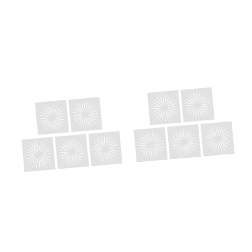 ARTIBETTER 2 Sätze Diy Schablonen Mit Handgefertigte Schablonen Mit Sonnenmuster Für Wiederverwendbare Malvorlagen Für Zeichnungen Basteln Scrapbooking Und Wanddekoration 10 Stück * 2 von Artibetter