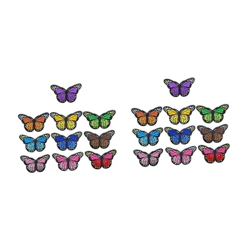 ARTIBETTER 2 Sätze Diy Schmetterlings Stickerei Patches Bunte Applikationen Für Kleidung Taschen Und Bastelprojekte Selbstklebend Und Einfach Anzubringen 40 Stück * 2 ARTIBETTER 2 Sätze Diy Schmetterlings Stickerei Patches Bunte Applikationen Für Kleidung Taschen Und Bastelprojekte Selbstklebend Und Einfach Anzubringen 40 Stück * 2 von Artibetter