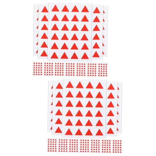 ARTIBETTER 2 Sätze Etikettenkennzeichnungsaufkleber Klebstoff Etikett Etiketten Aufkleber Indikatoraufkleber Dreieckige Markierungsaufkleber Klassifizierter Aufkleber Rot 576 Stück * 2 ARTIBETTER 2 Sätze Etikettenkennzeichnungsaufkleber Klebstoff Etikett Etiketten Aufkleber Indikatoraufkleber Dreieckige Markierungsaufkleber Klassifizierter Aufkleber Rot 576 Stück * 2 von Artibetter