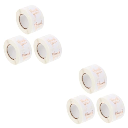 ARTIBETTER 2 Sätze Geschenkstempel Danke Post Etiketten Klebrig Aufkleber Für Briefumschläge Party Hallo Groß Tasche Siegel Aufkleber Aufkleber-tags Siegeletikett 3 Rollen * 2 von Artibetter