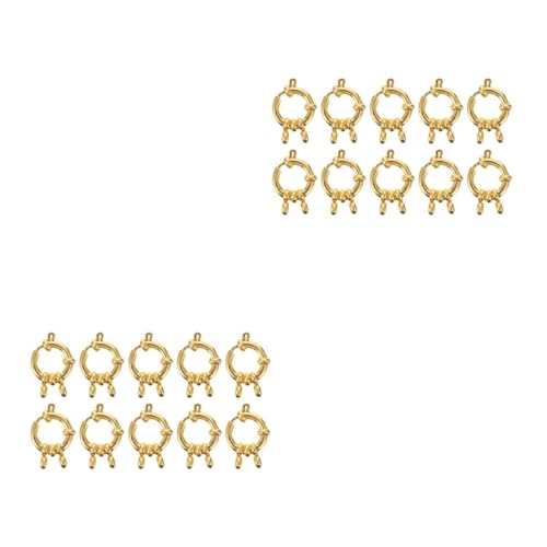 ARTIBETTER 2 Sätze Goldene Feder Clips Für Diy Schmuckherstellung Hochwertige Verschlüsse Für Armbänder Und Stylische Und Langlebige Schmuckaccessoires 10 Stück * 2 von Artibetter
