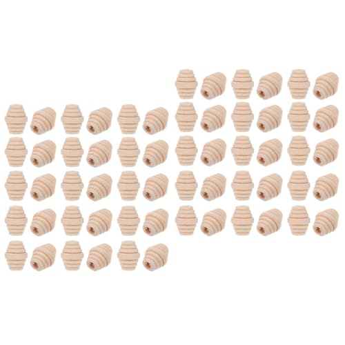 ARTIBETTER 2 Sätze Holzperlen Für Diy Schmuck Holzperlen Für Bastelprojekte Naturholz Bastelperlen Für Kreative Dekorationen Für Armbänder Und Vielseitige Diy Zubehörteile 50 Stück * 2 von Artibetter