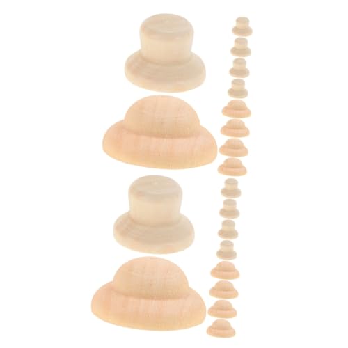 ARTIBETTER 2 Sätze Hut Für Peg-puppen Diy -handwerkshüte Miniatur-puppenhüte Leere Hölzerne Puppenmütze Unbemalte Peg-puppenmütze Blanko-peg-puppenhut Holz Beige 40 Stück * 2 ARTIBETTER 2 Sätze Hut Für Peg-puppen Diy -handwerkshüte Miniatur-puppenhüte Leere Hölzerne Puppenmütze Unbemalte Peg-puppenmütze Blanko-peg-puppenhut Holz Beige 40 Stück * 2 von Artibetter