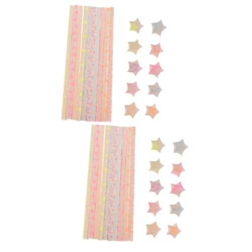 ARTIBETTER 2 Sätze Ich Wünsche Stern Origami Origami-streifen Origami-sternenstreifen Papier 180 Stück * 2 von Artibetter