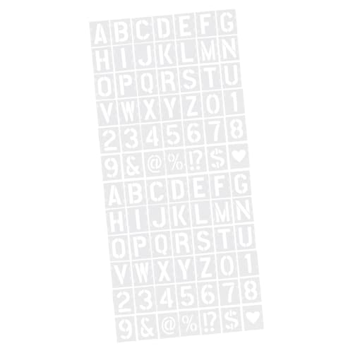 ARTIBETTER 2 Sätze Inkjet-vorlage Schablonen Zum Malen Briefe Handwerk Malerei Buchstabenschablonen Klein Alphabet-form Große Alphabetschablonen Das Haustier 42 Stück * 2 von Artibetter