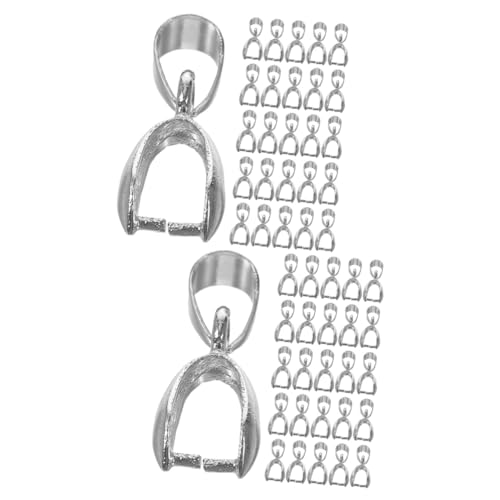 ARTIBETTER 2 Sätze Jade -anhängerklemme Für Schlüssel Schließe Hängend Schmuck Zauberverschluss Halsketten-anhänger- Anhängerverschluss Legierung Silver 50 Stück * 2 ARTIBETTER 2 Sätze Jade -anhängerklemme Für Schlüssel Schließe Hängend Schmuck Zauberverschluss Halsketten-anhänger- Anhängerverschluss Legierung Silver 50 Stück * 2 von Artibetter