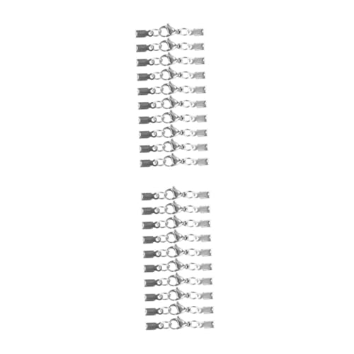 ARTIBETTER 2 Sätze Karabinerverschluss Schmuckherstellung Karabinerverschlüsse Verbinder Zur Herstellung Von Diy-schmuck Armbandverbinder Rostfreier Stahl Silver 20 Stück * 2 ARTIBETTER 2 Sätze Karabinerverschluss Schmuckherstellung Karabinerverschlüsse Verbinder Zur Herstellung Von Diy-schmuck Armbandverbinder Rostfreier Stahl Silver 20 Stück * 2 von Artibetter