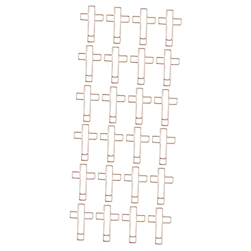 ARTIBETTER 2 Sätze Kreuzclip Bibel Büroklammern Papierklammern Büroklammer-lesezeichen Klein Bibelclips Papierklemmen Rosegoldene Büroklammern Office Ordner Bibelklemmen Metall 12 Stücke * 2 von Artibetter
