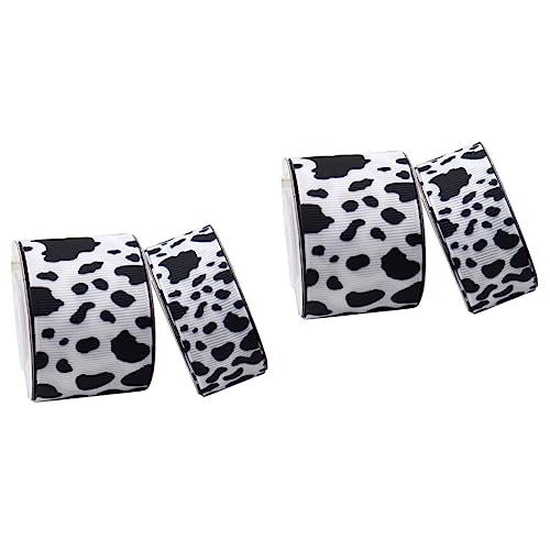 ARTIBETTER 2 Sätze Kuh Gurtband Kuh Ripsband Weißes Band Wickeln Kühe Weihnachtsband Sackleinen Gemustert Verpackung Drucken Wickelband Kuhdekoration Kuhband Rustikal Polyester 2 Rollen * 2 ARTIBETTER 2 Sätze Kuh Gurtband Kuh Ripsband Weißes Band Wickeln Kühe Weihnachtsband Sackleinen Gemustert Verpackung Drucken Wickelband Kuhdekoration Kuhband Rustikal Polyester 2 Rollen * 2 von Artibetter