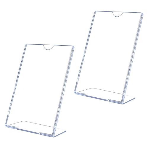 ARTIBETTER 2 Sätze L-förmiger Tisch Anzeige Halter Staffelei Stehen Inhaber Etikett Mit Ständer Schreibtisch Werbepapierständer L-förmiger Ausstellungsstand Acryl 2 Stücke * 2 ARTIBETTER 2 Sätze L-förmiger Tisch Anzeige Halter Staffelei Stehen Inhaber Etikett Mit Ständer Schreibtisch Werbepapierständer L-förmiger Ausstellungsstand Acryl 2 Stücke * 2 von Artibetter