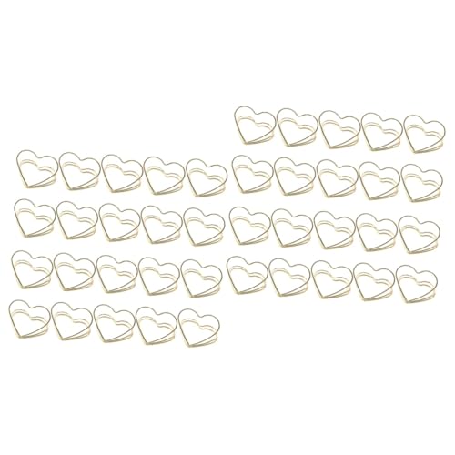 ARTIBETTER 2 Sätze Liebesbriefhalter Visitenkartenhalter-organizer Goldener Kartenhalter Visitenkarteninhaber Willkommen Memo-klemmen Hinweis Clips Metall 20 Stück * 2 von Artibetter