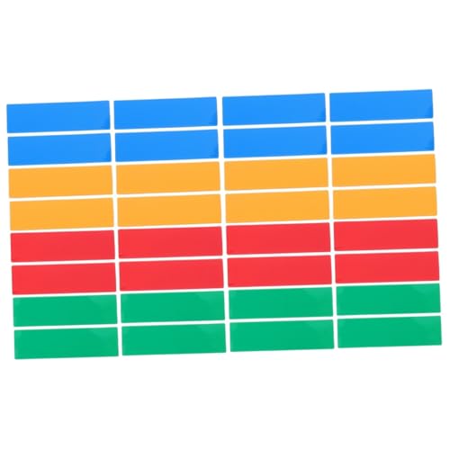 ARTIBETTER 2 Sätze Magnetische Beschriftungsaufkleber Wiederverwendbare Farbige Magnetetiketten Für Klassenzimmer Abwischbar Leicht Und Praktisch Für Whiteboards Und Diy Projekte 60 Stück * 2 von Artibetter