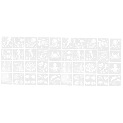 ARTIBETTER 2 Sätze Malerei Schablonen Für Meerestier Motive Wiederverwendbare Wandstencils Für Diy Dekoration Für Kunstliebhaber 20 Blätter * 2 von Artibetter